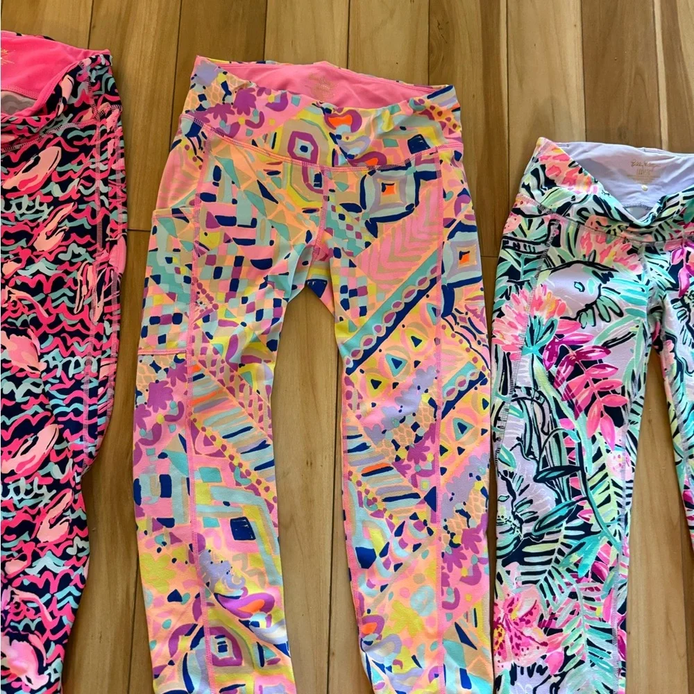 Lilly Pulitzer Colorful Patterned Leggings Set - Picture 6 of 12